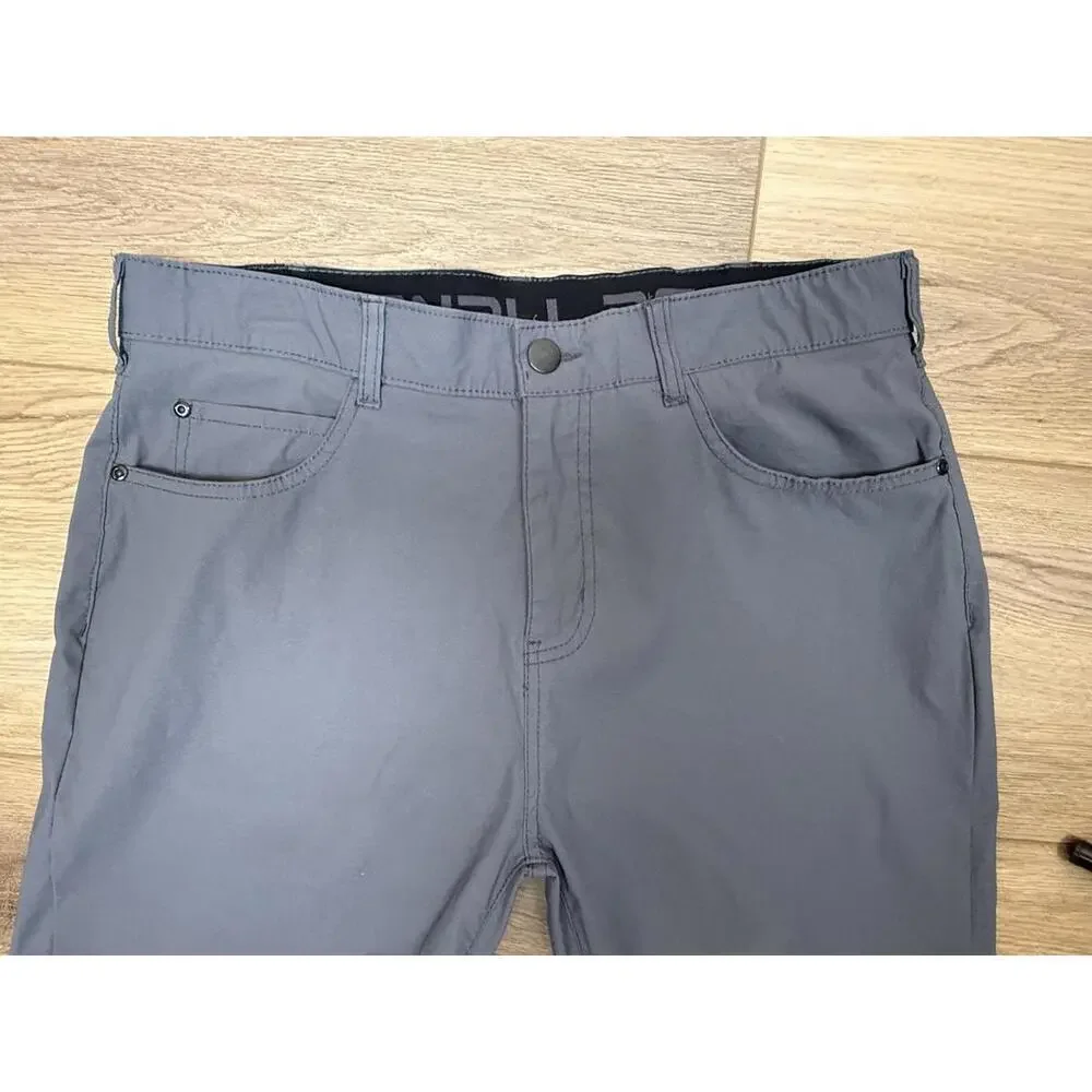 Denali Pants Mens 34x30 Gray Stretch Lightweight Hiking Quick Dry Khakis Outdoor - Picture 5 of 9